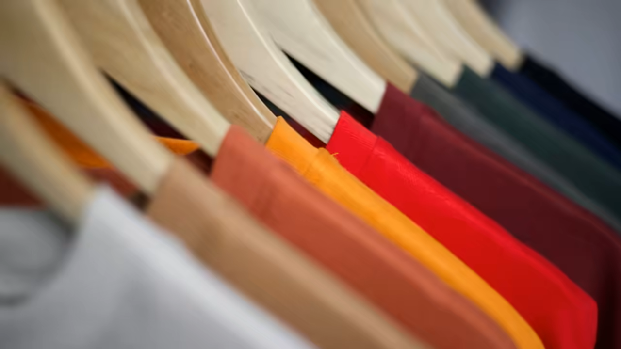 Sampel katalog swatch aneka warna kain katun untuk pemilihan warna kaos custom